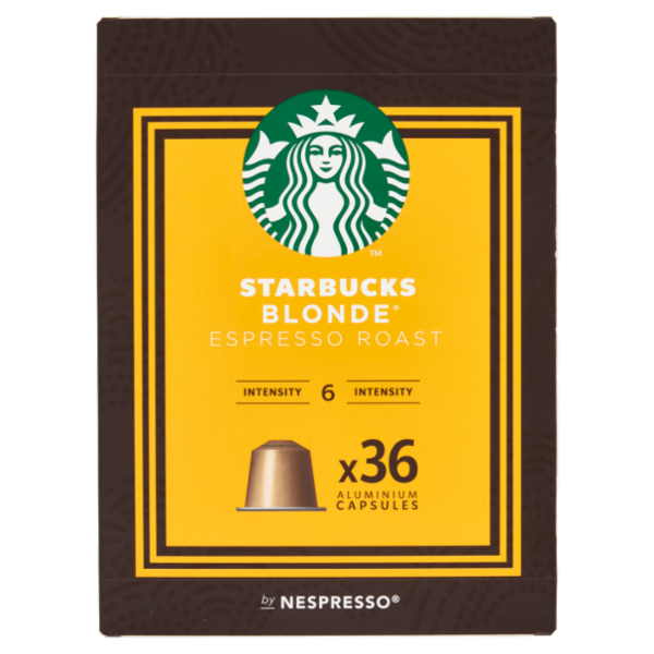 STARBUCKS Blonde Espresso Roast By Nespresso Caffè Espresso 36 capsule