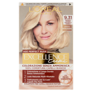 L'Oréal Paris Excellence Creme Colorazione Senza Ammoniaca 9.31 Biondo Chiaro Naturale Sabbia