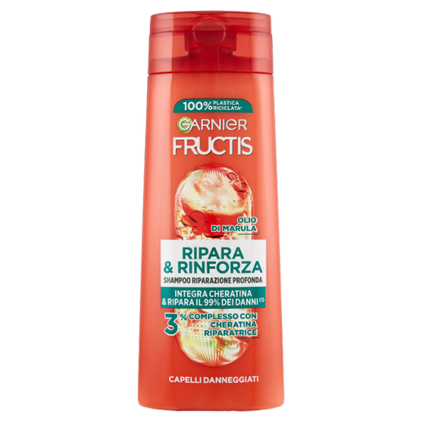 Garnier Fructis Shampoo Ripara&Rinforza per capelli danneggiati 250 ml