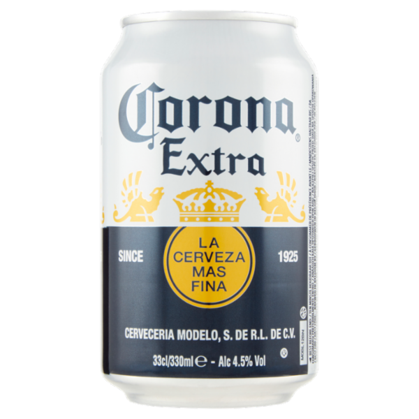CORONA EXTRA Birra lager internazionale lattina 33cl