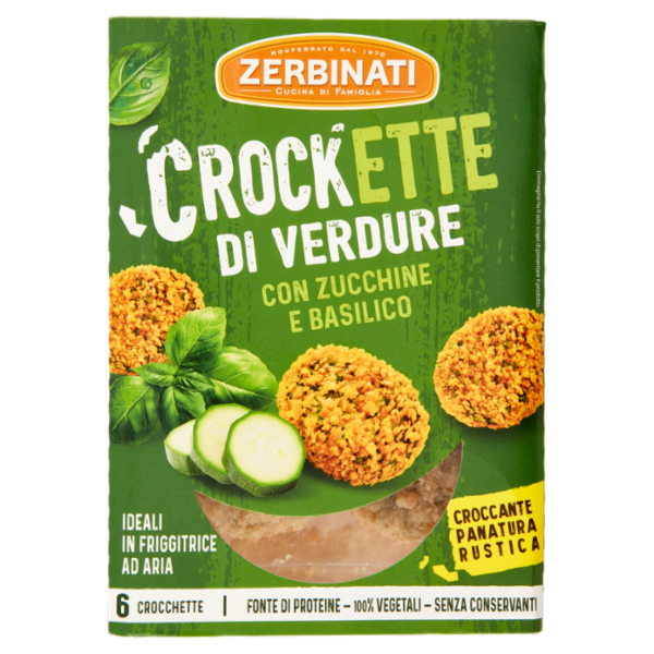 Zerbinati Crockette di Verdure con Zucchine e Basilico 160 g