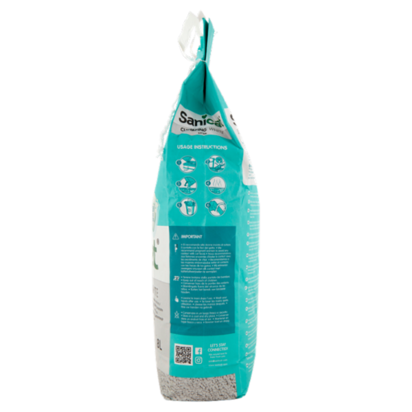 Sanicat Clumping White Lettiera agglomerante bianca 8 L