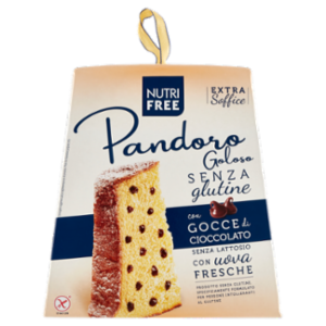 Nutrifree Pandoro Goloso Senza Glutine Con Gocce Di Cioccolato Senza Lattosio 600 g