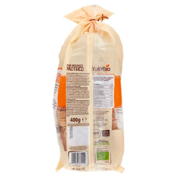 YukyBio Power Grain Pane Biologico Proteico con Lievito Madre 400 g