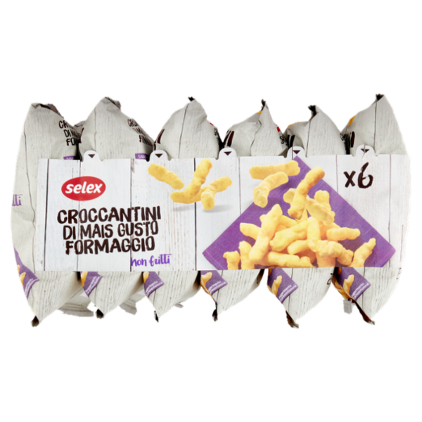 Selex Croccantini di Mais al Formaggio 6x25 g