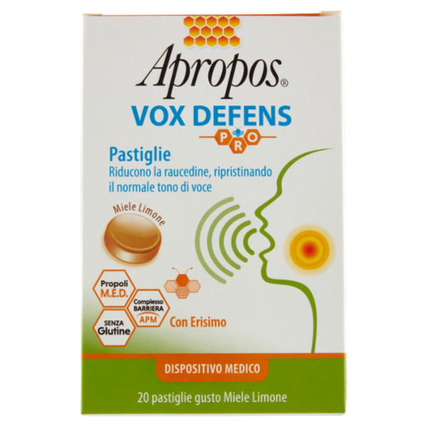 Apropos Vox Defence Pro Miele Limone Pastiglie 20 x 2,5 g
