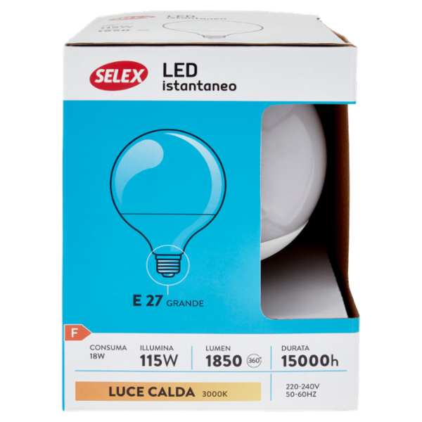Selex Lampadina Led SMD Sfera E27 18W