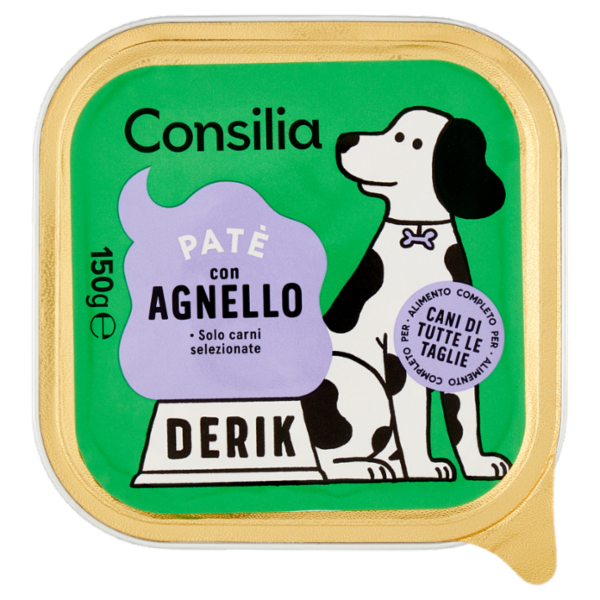 Consilia Derik Paté per Cane con Agnello 150 g