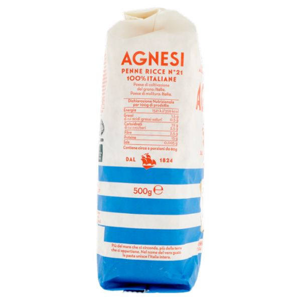 Agnesi Penne Ricce N° 21 500 g