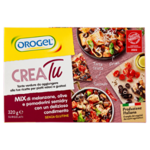 Orogel Crea Tu Mix Di Melanzane, Olive e Pomodorini Semidry Surgelati 320 g