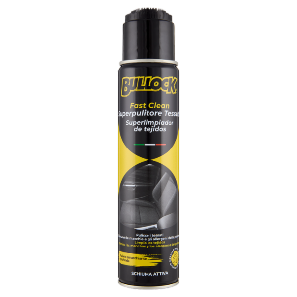 Bullock Fast Clean Superpulitore Tessuti Schiuma Attiva 400 ml