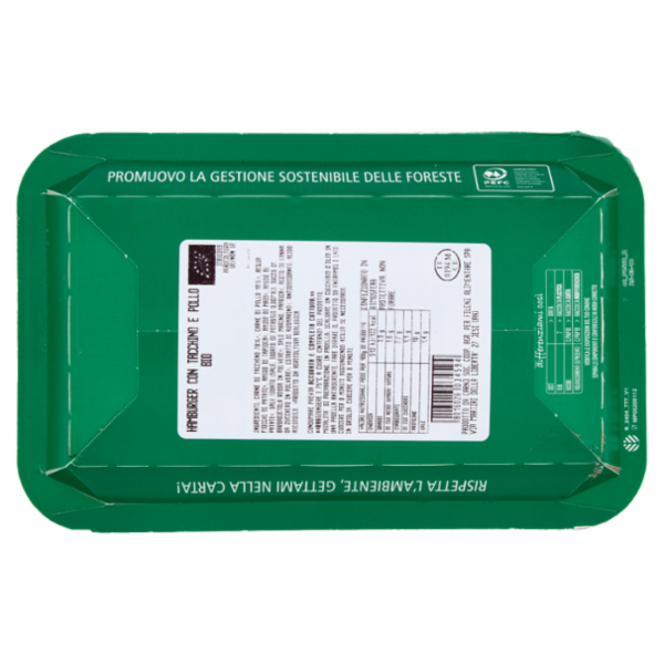 Fileni Bio Hamburger con Tacchino e Pollo Bio 0,200 kg