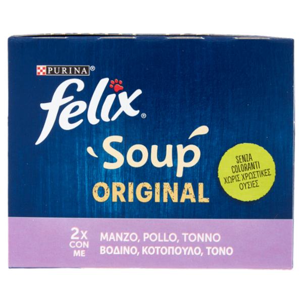 FELIX Soup Original (Manzo, Pollo, Tonno) 6 x 48 g