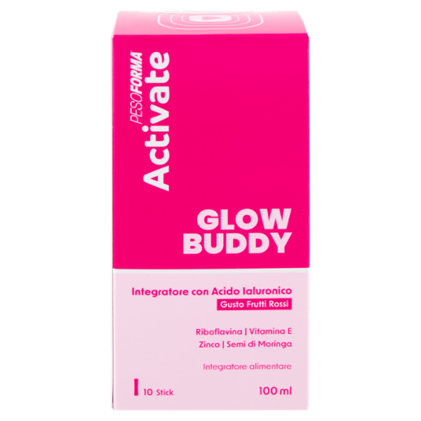 Pesoforma Activate Glow Buddy Integratore con Acido Ialuronico - 10 stick - 100 ml