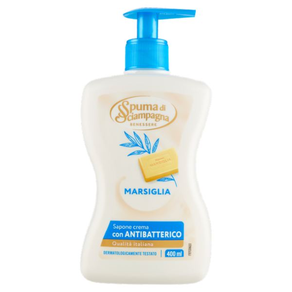 Spuma di Sciampagna Benessere Sapone crema Marsiglia 400 ml