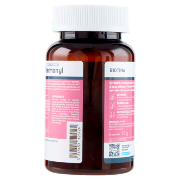 Laboratoires Vitarmonyl Gummies Biotina Capelli e Unghie 30 Gummies 90 g