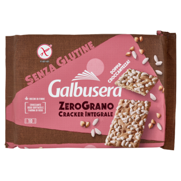 Galbusera ZeroGrano Cracker Integrale Senza Glutine 10 x 36 g