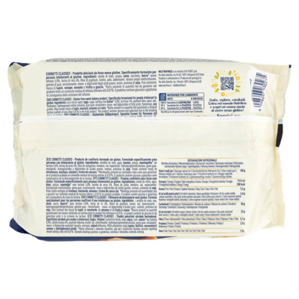 Nutrifree Cornetti Classici Senza Glutine 4 Monoporzioni 200 g