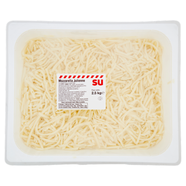 Sù Mozzarella Tagliata alla Julienne 2.5 kg