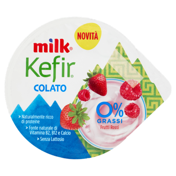 Milk Kefir Colato 0% Grassi Frutti Rossi 150 g