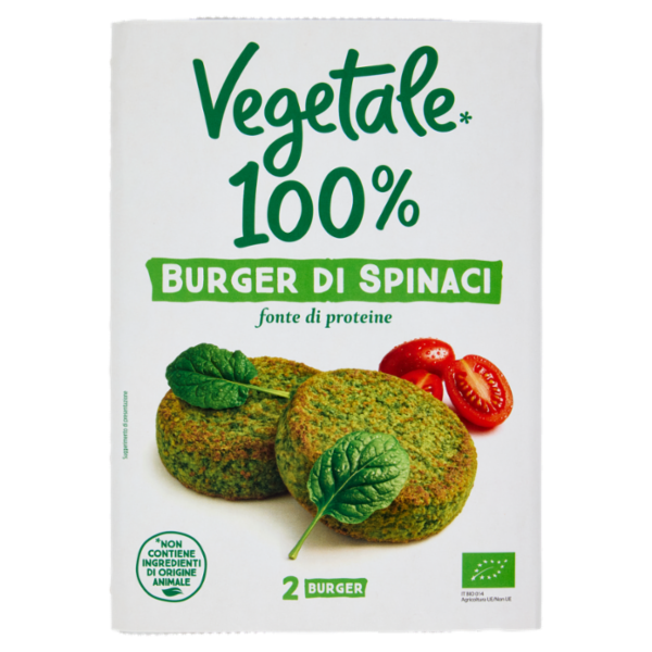 Vegetale 100% 2 Burger di Spinaci 160 g