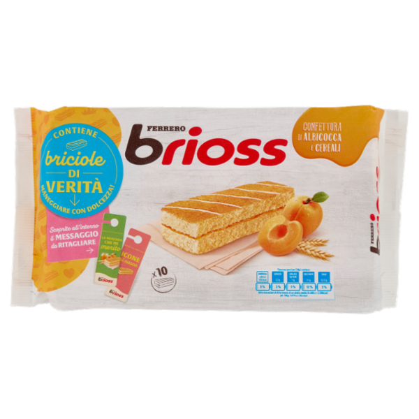 Ferrero brioss Confettura di Albicocca e Cereali 10 x 28 g