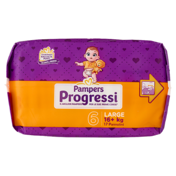 Pampers Progressi Large 17 pz