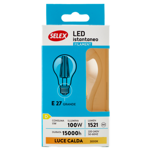 Selex Lampadina Led SMD Goccia E27 11W