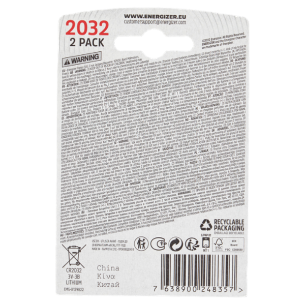Energizer 2032 Lithium 2 pz