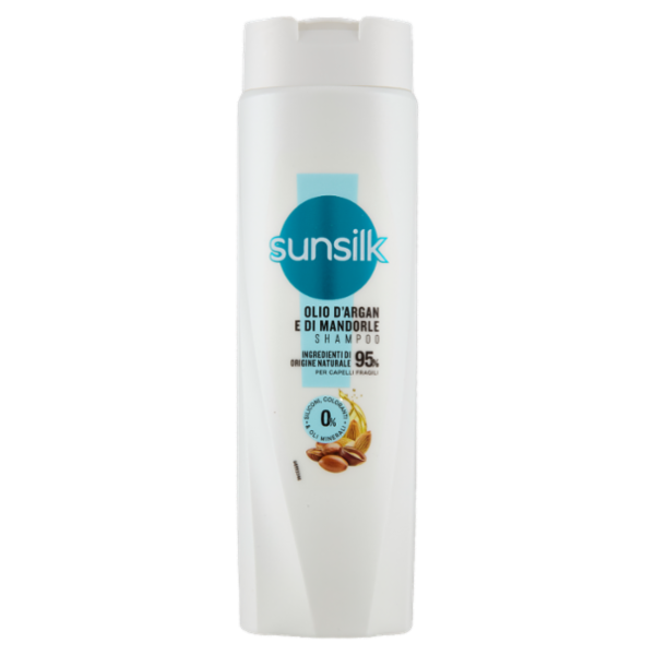 sunsilk Shampoo Olio d'Argan e di Mandorle per Capelli Fragili 250 mL