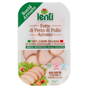 Lenti Fette Di Petto Di Pollo Arrosto 120 g