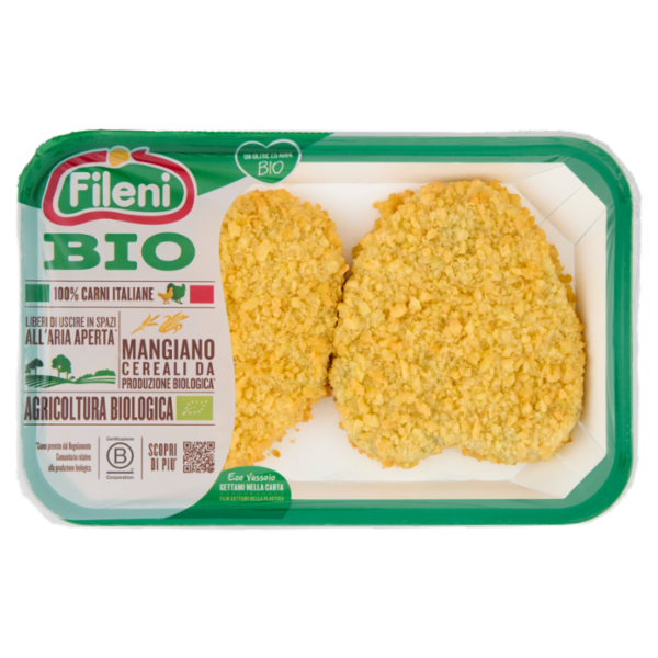 Fileni Bio Cotoletta di Pollo con Spinaci Bio 0,220 kg