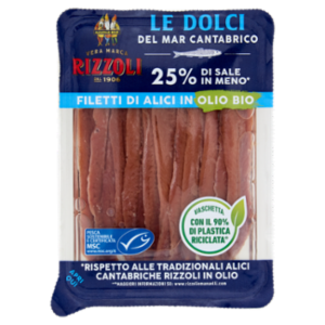 Rizzoli Le Dolci Del Mar Cantabrico Filetti Di Alici In Olio Bio 60 g
