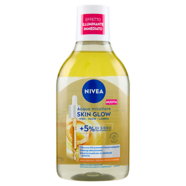Nivea Acqua micellare Skin Glow per Pelli Spente e Sensibili 400 ml