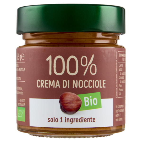 Euro Company 100% Crema di Nocciole Bio 175 g