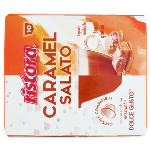 ristora Caramel Salato Capsule Compatibili con macchine Nescafè Dolce Gusto 10 x 17 g