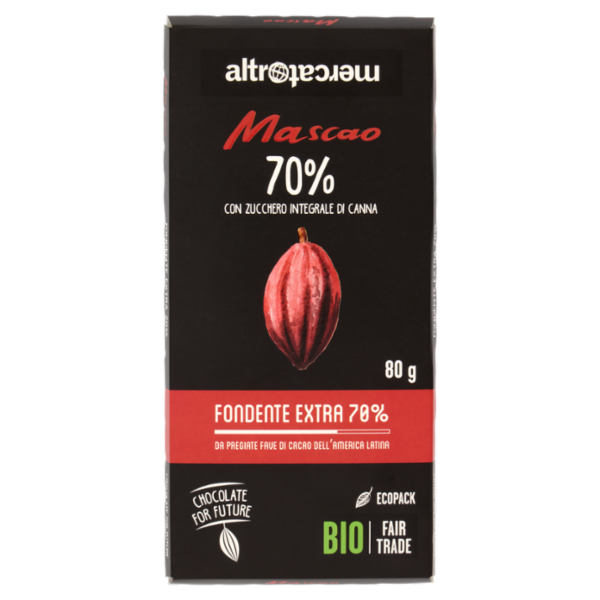 altromercato Bio Mascao 70% Fondente Extra 70% 80 g