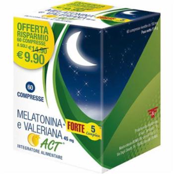 INTEGRATORI IN COMPRESSE MELATONINA E VALERIANA ACT PZ.60