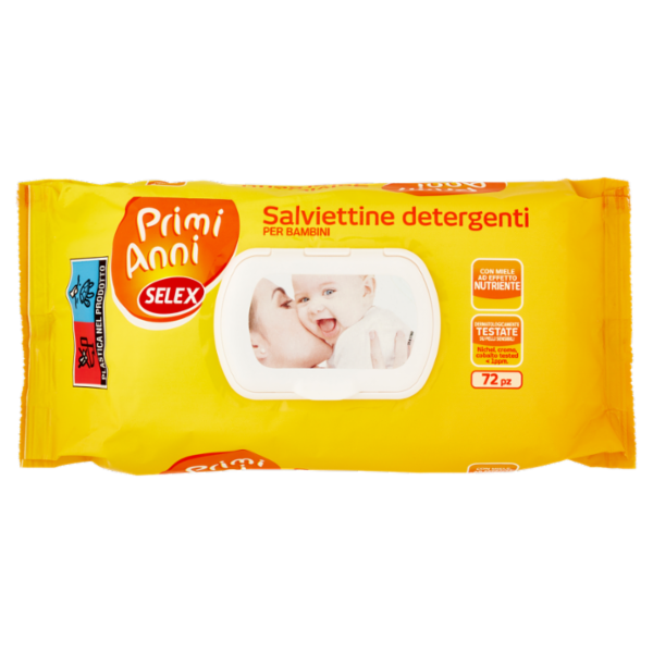 Selex Primi Anni Salviettine Detergenti per Bimbo 72 pezzi