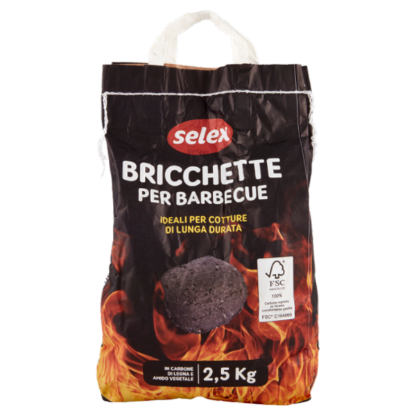 Selex Bricchette di Carbone Vegetale 2,5 kg