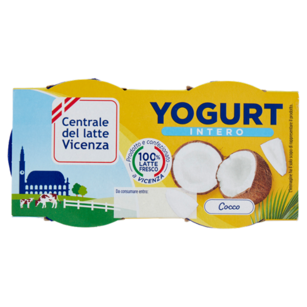 Centrale del latte Vicenza Yogurt Intero Cocco 2 x 125 g
