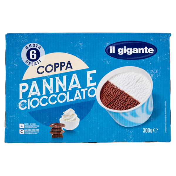 IL GIGANTE Coppa Panna e Cioccolato 6 x 50 g