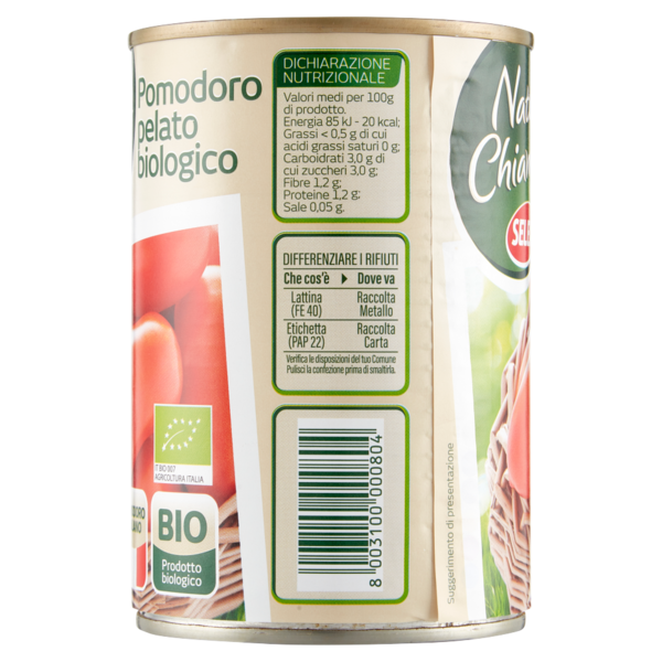 Selex Natura Chiama Pomodori Pelati Biologici 400 g