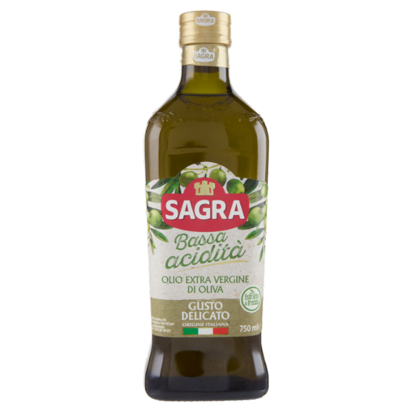 Sagra Bassa acidità Olio Extra Vergine di Oliva Gusto Delicato 750 ml