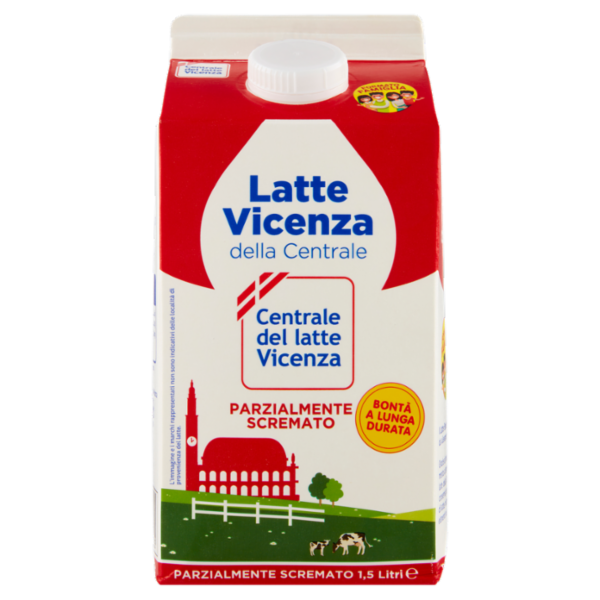 Centrale del latte Vicenza Parzialmente Scremato 1,5 Litri