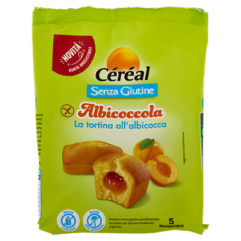 Céréal Albicoccola Senza Glutine, Senza Lattosio, Senza Olio Di Palma - 5 Monoporzioni - 175g