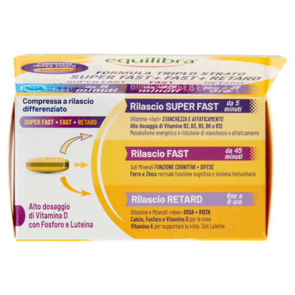 equilibra Multivitamine & Minerali 50+ Compresse Triplo Strato 30 x 1,4 g