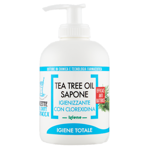 Ricette del Dott. Pignacca Igiene Tea Tree Oil Sapone Igienizzante con Clorexidina 250 ml