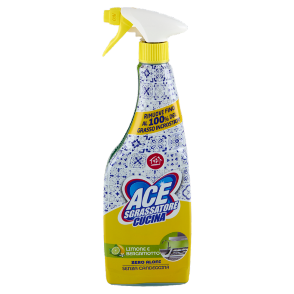 Ace Sgrassatore Cucina Limone e Bergamotto Senza Candeggina 600 ml