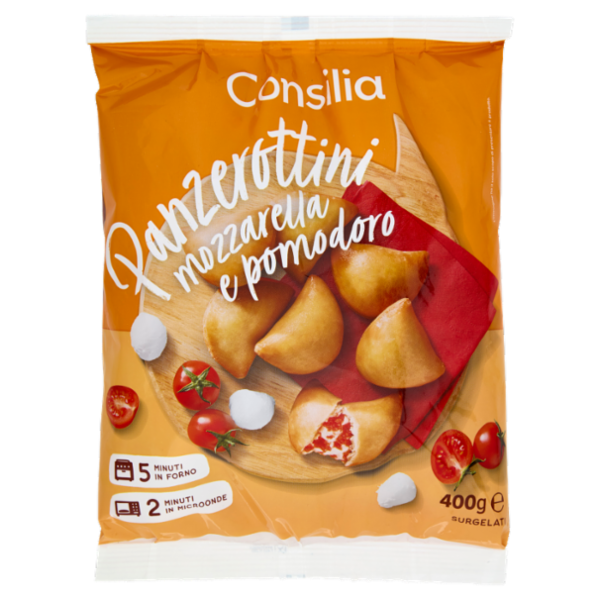 Consilia Panzerottini Mozzarella e Pomodoro Surgelati 400 g